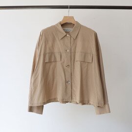 MidiUmi｜cotton linen work shirt