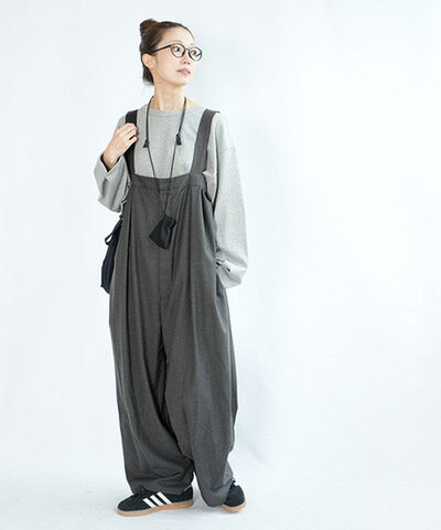 SOLAMONAT LARME|サロペットパンツ オーバーオール サスペンダーパンツ オールインワン smlm-sp