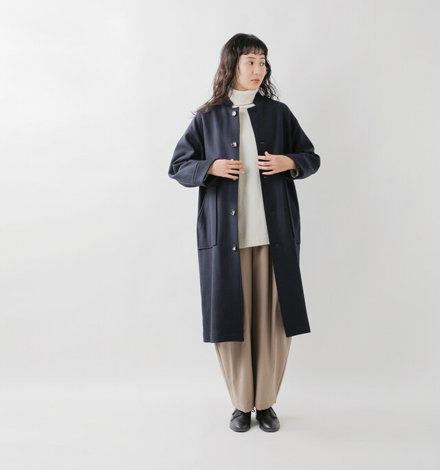 model mayuko:168cm / 55kg
color : navy / size : 38