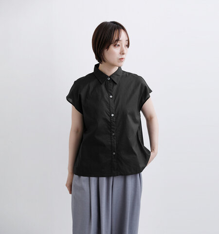 Commencement|コットン フレンチスリーブ シャツ “French sleeve shirt” c-301