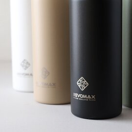 REVOMAX｜真空断熱ボトル 355ml スポーツドリンク・炭酸対応 水筒 スリム