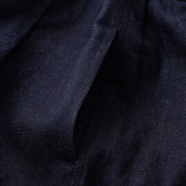 石徹白洋品店｜はかま オーガニックコットンデニム ネイビー【パンツ】【ズボン】