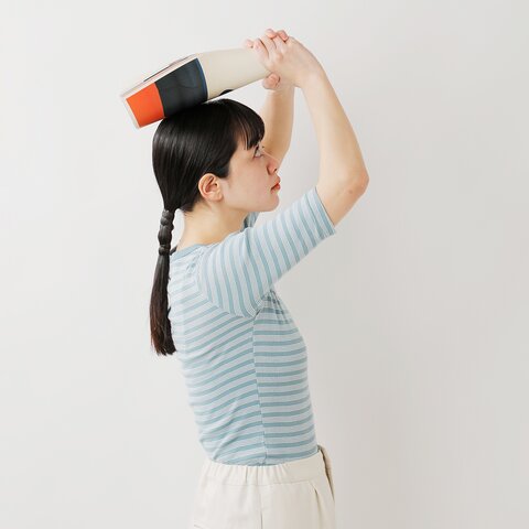 MILLER|コットン パネルリブ 半袖 Tシャツ 822c-ms
