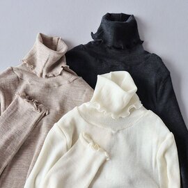 me.|merino washable wool タートルネック【DM便発送可能】
