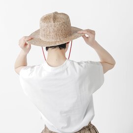 Nine Tailor｜マニラ麻 ロングブリム ハット “Borage Hat” n-1088-nt-tr