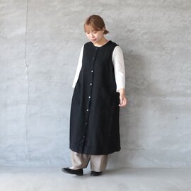 CUORE STORE|コットンリネン軽やかロングジレ