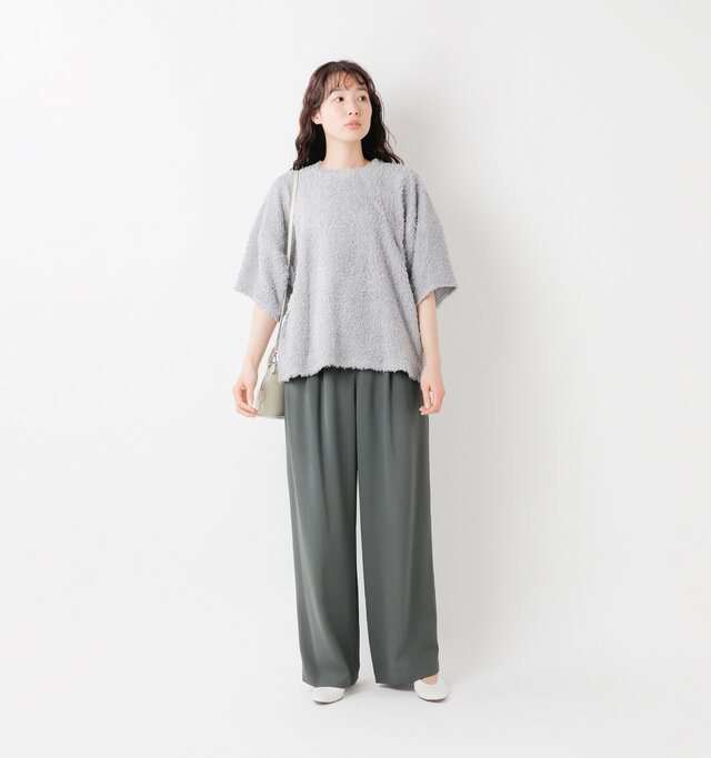 model mizuki：168cm / 50kg 
color : gray / size : 38