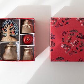 sen｜くまの冬支度 ボックスセット（陶器のオブジェ）【クリスマス】【インテリア】