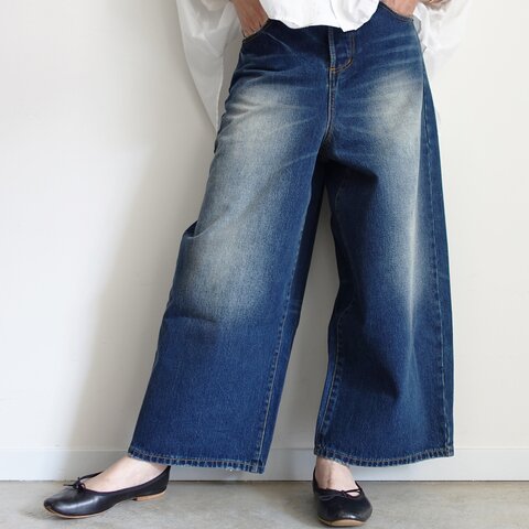 ichi|DENIM Wide Pants