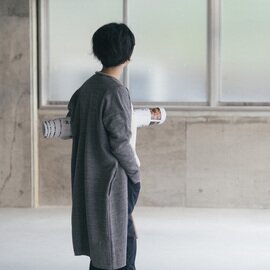 yohaku｜茶綿ロングカーディガン
