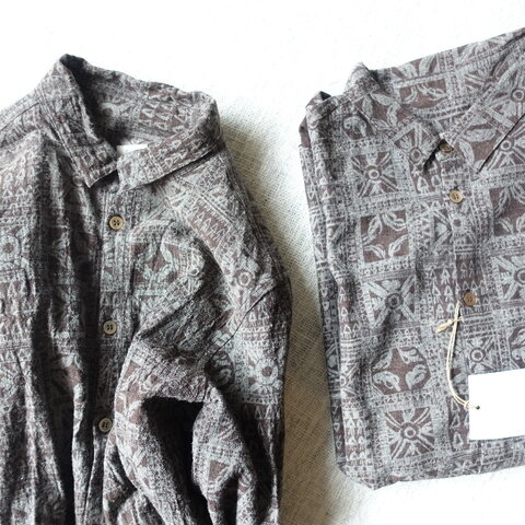 Suno&Morrison｜Silk Cotton Printed Shirts (For Women)