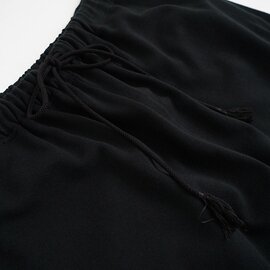 VUy｜VUy ヴウワイ sweat wide cropped pants [BLACK] スエットワイドパンツ