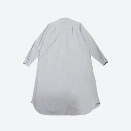 ashuhari｜バンドカラー タックドレス シャツドレス/シャツワンピース/ロングシャツ