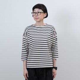 G.F.G.S.|Cotton Linen relax long length / 7分袖 / Boat-neck / 16×8