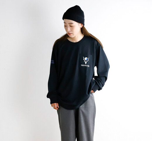 South2 West8|SOUTH2 WEST8 サウスツーウエストエイト L/S Round Pocket Tee - EVERY DAY EARTH DAY ポケットTシャツ 長袖TY858