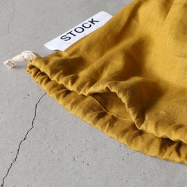 STOCK SERIES｜カラーリネン巾着 ポーチ バッグ