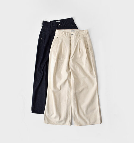 D.M.G.|11ozデニム ツータック シックレッグ パンツ 14-0374d