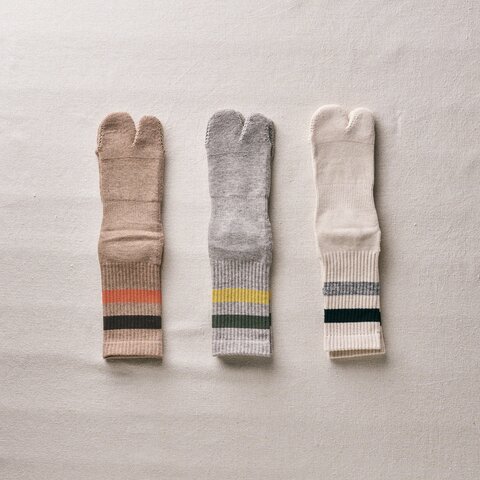yahae|Organic Cotton Yak Pile Soles Tabi Socks【靴下 ソックス】