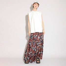 SACRA|SACRA サクラ 126214123 プリントスカート PAINTING FLORA SKIRT