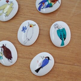 KUTANI SEAL|小鳥のブローチ アクセサリー 動物 雑貨 グッズ KS2-42 KS2-43 KS2-44 KS2-45 KS2-46 KS2-47 クタニシール