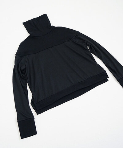 Mochi｜turtleneck knit [black]