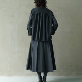 Mochi｜harf tucked skirt [dark moss grey]
