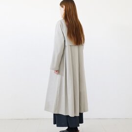 Mochi｜ tuck trench coat [ms24-co-01/chalk・2] タックトレンチコート