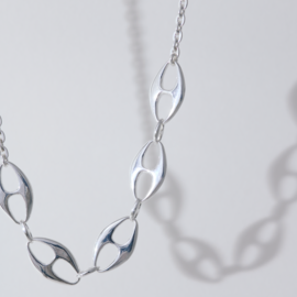 quip queint｜rhombus chain necklace　シルバー925　チェーンネックレス　ユニセックス