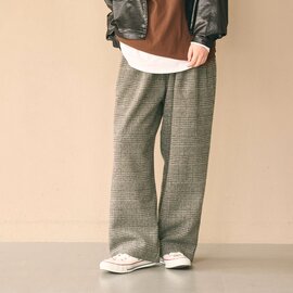 kha:ki|尾州リサイクルウール 起毛 2タック ワイドパンツ RE-WOOL 2TCUK PANTS mil26fpt3267【2026aw先行受注会】