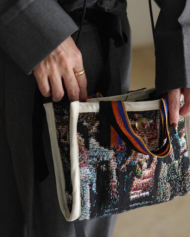 PONTI|プラットフォーム フォト ジャカード バッグ Sサイズ ショルダーバッグ ハンドバッグ 鞄 Platform Photo Jacquard Bag -Small- PO2T017 ポンティ