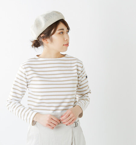 SAINT JAMES|厚手コットン ボートネックカットソー ouessant-ms