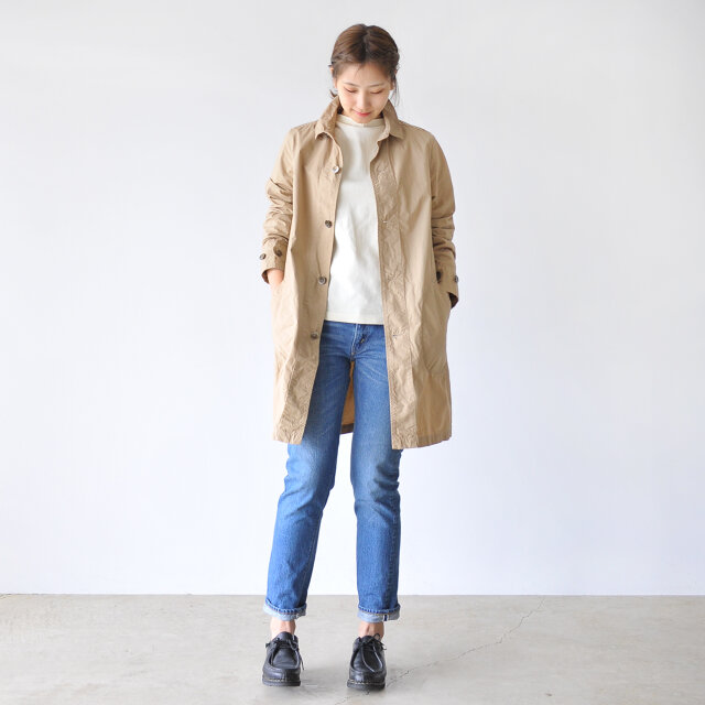 モデル:170cm / 54kg
color : 2year wash(col.84) / size : 3(L/Women's)