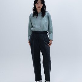 hatsutoki|bush フランネルウールタックパンツ (モカ)