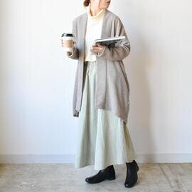 Season off|梨地リファインウールロングカーディガン
