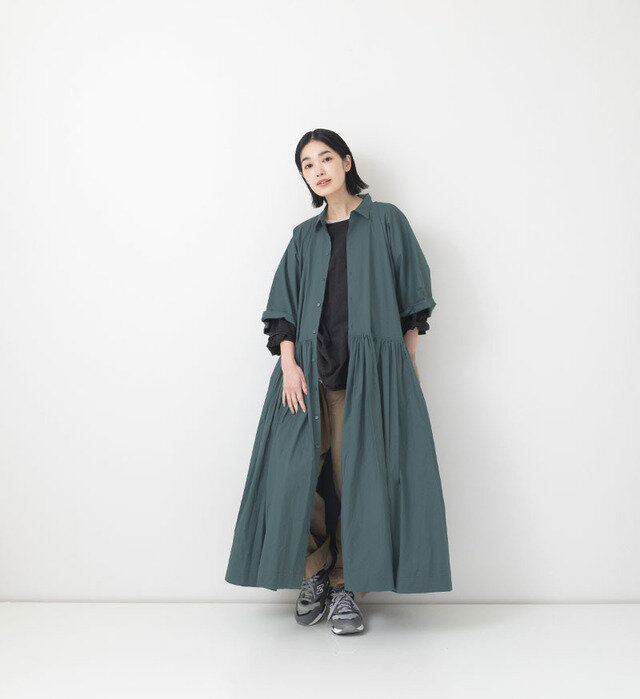 color : GRAY NAVY , model : 162cm