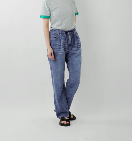 WHEIR|イージータック 5ポケット デニム パンツ “ふわり” wh-h314-nk