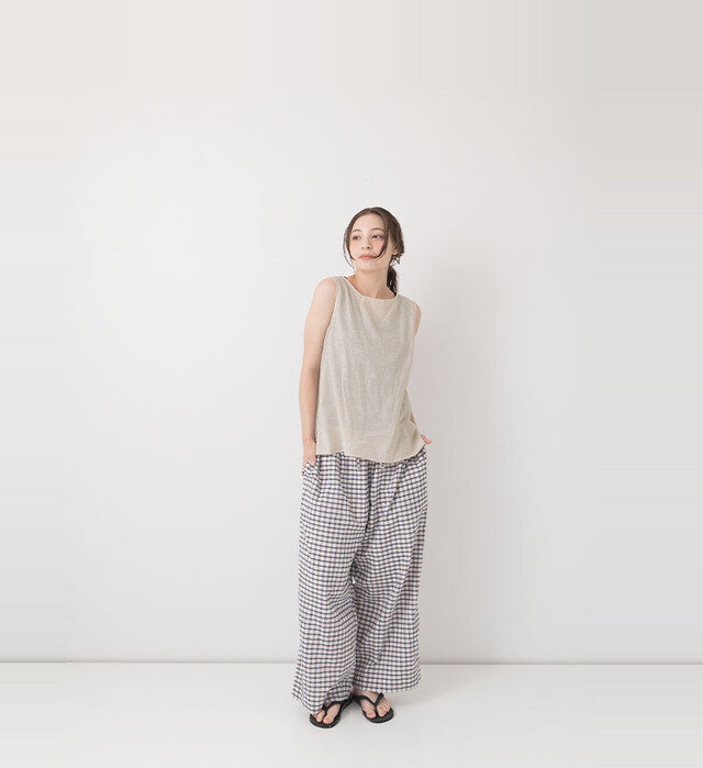 color : MADRAS CHECK , model : 162cm