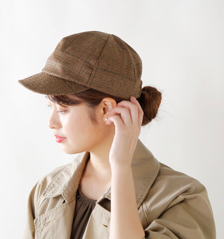 Nine Tailor|チェック柄ソフトキャップ “Wanstead cap” n-269-mm
