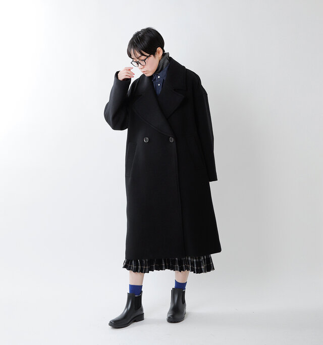 model saku:163cm / 43kg
color : black / size : F