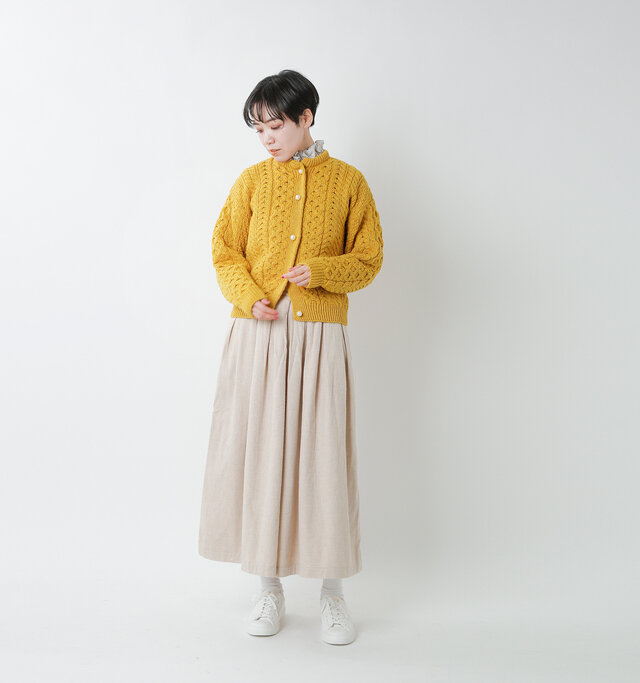 model saku：163cm / 43kg
color : yellow / size : F