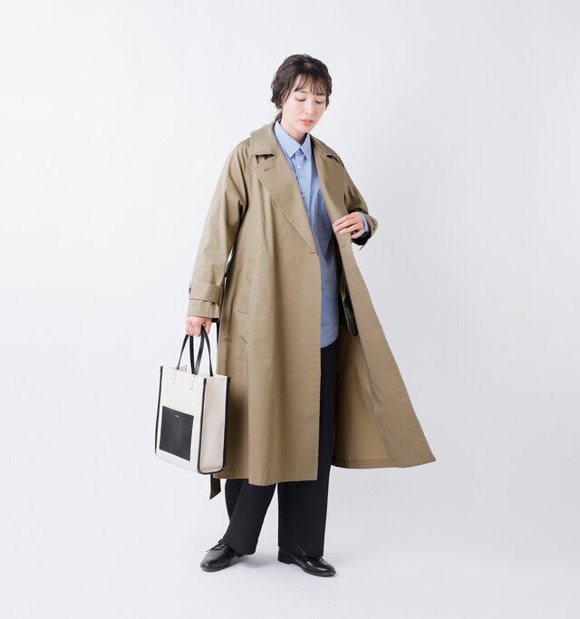 model mizuki：168cm / 50kg 
color : beige / size : F