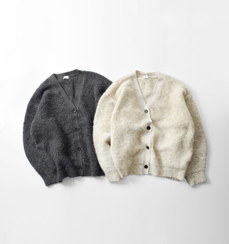 MANOF|ブークレ ニット カーディガン 87106-2132-ms