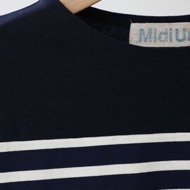 MidiUmi｜border wide T shirt
