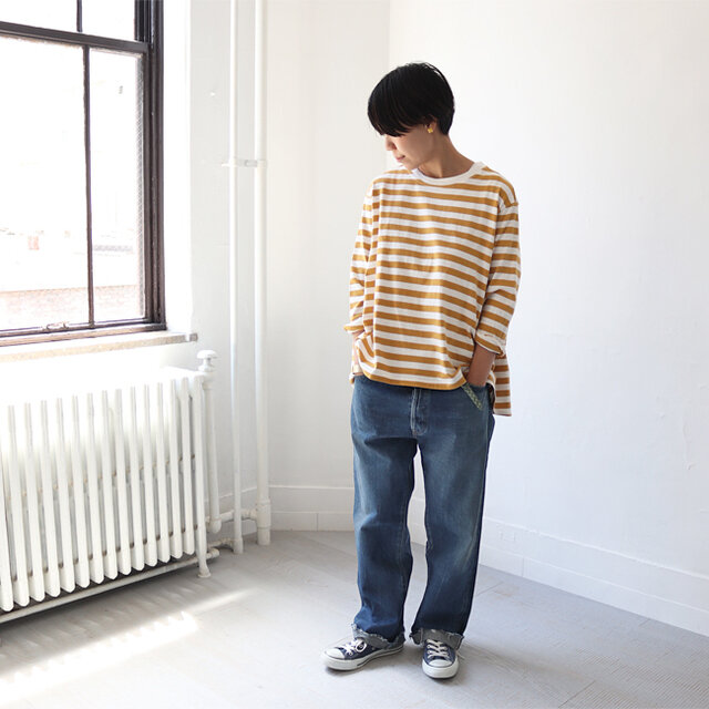 マスタード / 0 着用、モデル身長:160cm
