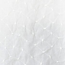 STAMP AND DIARY｜刺繍 ”メルッキ” 60コットンローン シャツカラー ボックスプルオーバー