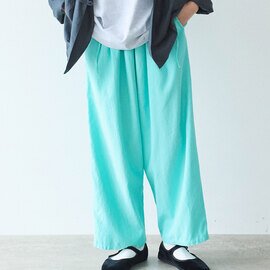 yuni|Rayon/cotton twill product dye drawstrings パンツ 1701PT015261