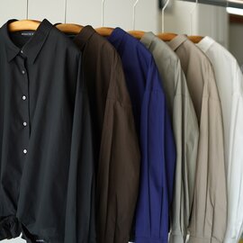 mizuiro ind|バルーンシャツ 長袖シャツ レギュラーカラー balloon shirt 3-230094 ミズイロインド