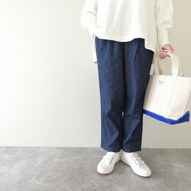 prit|6ozデニム ワンタックテーパードパンツ(70632)