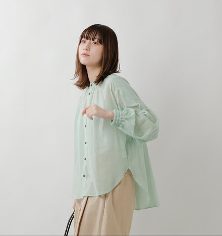 ESTROISLOSE|コットン シアーボイル ブラウス eb23332-rf