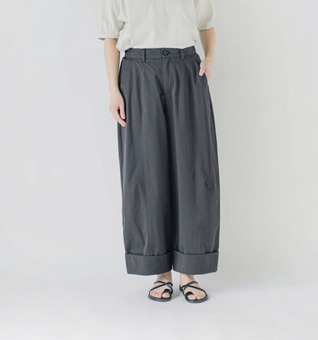 kelen|コットン ヘム ダブル トラウザー パンツ “SHEMIA” lkl25hpt2097-mn